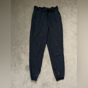 black Lululemon dance studio joggers